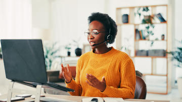 Person working at computer